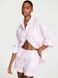 Пижама Victoria's Secret Modal-Cotton Long-Sleeve Short Pajama Set Angel Pink Stripe &mdash; фото , вигляд з різних ракурсів