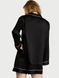 Піжама Victoria's Secret Signature Satin Long-Sleeve Short Pajama Set Black &mdash; фото , вигляд з різних ракурсів