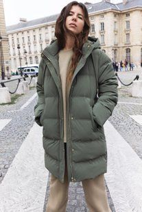 Ветрозащитная куртка ZARA Padded Hooded Windproof Anorak 3046\225\505 фото