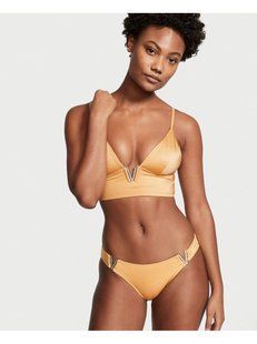 Купальник роздільний Victoria&rsquo;s Secret V-Hardware Bralette Bikini Top & Brazilian bottom &mdash; основне фото товару, вигляд спереду