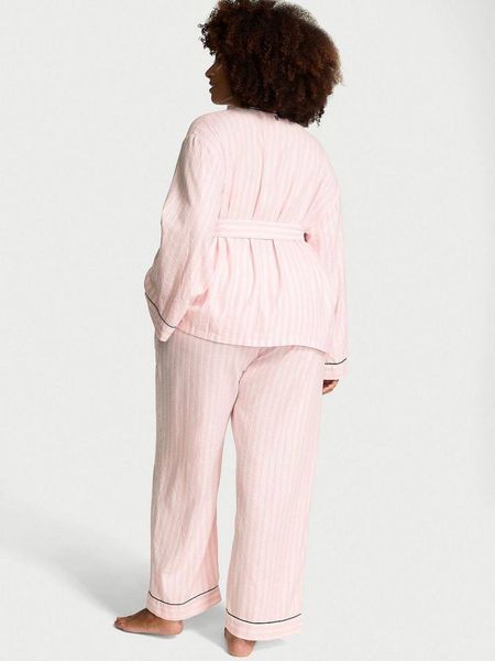 Фланелева піжама Victoria's Secret Flannel Long Pajama kimono Set &mdash; основне фото товару, вигляд спереду
