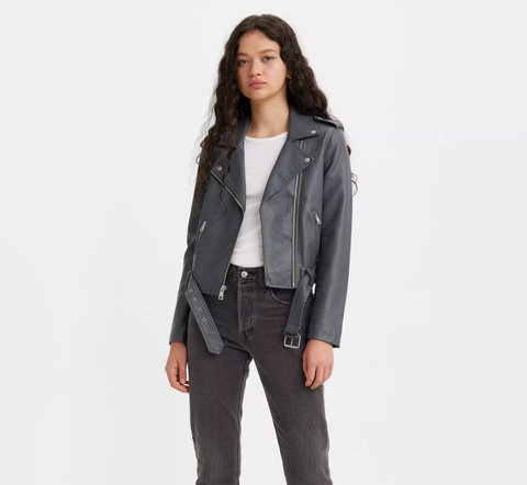 Куртка-косуха Levi's Belted Faux Leather Moto Jacket 595440215 фото