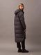 Куртка жіноча Calvin Klein Women's Hooded Puffer Jacket Forged Iron &mdash; фото , вигляд з різних ракурсів