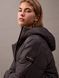 Куртка жіноча Calvin Klein Women's Hooded Puffer Jacket Forged Iron &mdash; фото , вигляд з різних ракурсів
