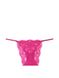 Трусики бікіні Victoria's Secret Dream Angels Lace Adjustable String Bikini Panty Luscious Rose, Рожевий, S