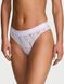 Трусики стрінги Victoria's Secret Logo Cotton Thong Panty Purple Whisper Logos &mdash; фото , вигляд з різних ракурсів