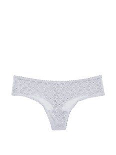 Трусики стринги Victoria's Secret Lace Thong Panty White 26476337 фото