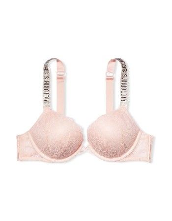 Бюстгальтер Victoria's Secret VERY SEXY Shiny Strap Add-2-Cups Pink 26514405 фото