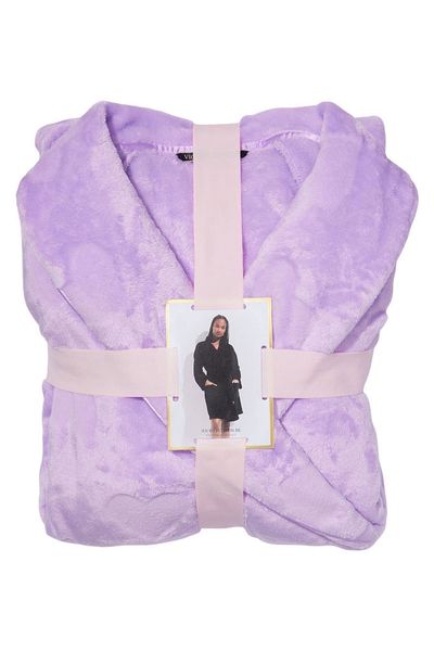 Халат Victoria's Secret Short Cozy Robe Petal Purple Plush Heart 26575230 фото