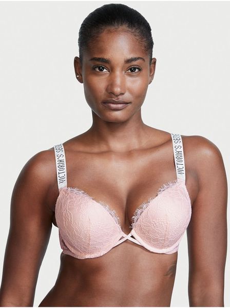 Бюстгальтер Victoria's Secret VERY SEXY Shiny Strap Add-2-Cups Pink 26514405 фото