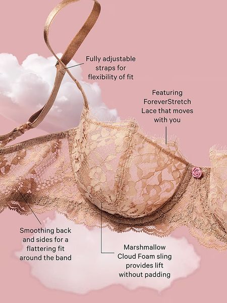 Бюстгальтер Victoria's Secret Dream Angels Wicked Unlined Lace Balconette Bra & Lace Adjustable String Bikini Panty 068\570 фото