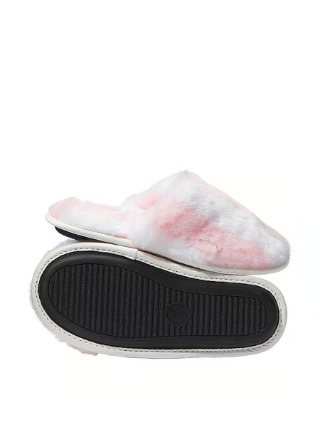 Домашні капці Victoria's Secret Closed Toe Faux Fur Slippers Stripe 26766923 фото