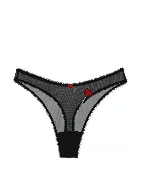 Трусики стринги Victoria's Secret Tease High-Leg Scoop Thong Panty 26765134 фото