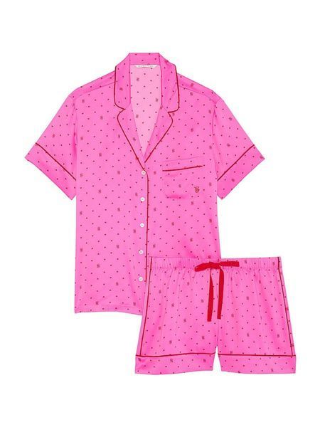 Піжама Victoria's Secret Glazed Satin Short Pajama Set New &mdash; основне фото товару, вигляд спереду