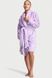 Халат Victoria's Secret Short Cozy Robe Petal Purple Plush Heart, Фіолетовий, XS/S