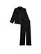 Піжама Victoria's Secret Satin Long Pajama Set Black, Чорний, L, Regular