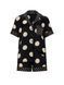 Піжама Victoria's Secret Signature Satin Short Pajama Set Black/Tan Dots &mdash; фото , вигляд з різних ракурсів