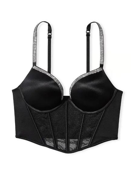 Корсет Victoria's Secret Lace Shine Strap Push-up Bra Top 2655355 фото