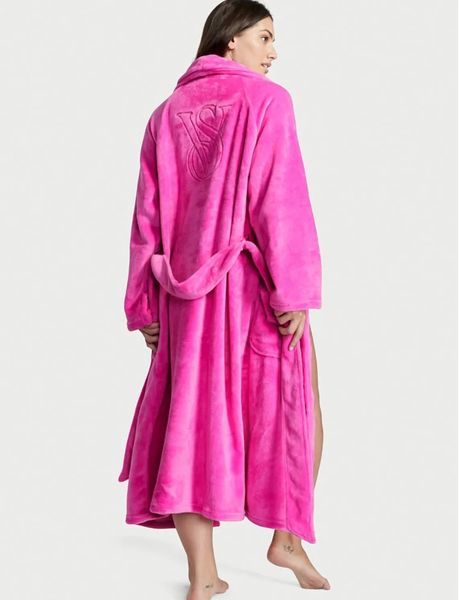 Халат Victoria's Secret Plush Long Robe Pink 26540101 фото