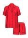 Подарунковий набір Victoria's Secret Піжама Сатинова Satin Short Pajama Set + Набір парфумів Fragrance Discovery Gift Set &mdash; фото , вигляд з різних ракурсів