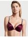 Бюстгальтер Victoria's Secret VERY SEXY Shiny Strap Add-2-Cups Burgundy, Бордо, 34, B