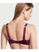 Бюстгальтер Victoria's Secret VERY SEXY Shiny Strap Add-2-Cups Burgundy, Бордо, 34, B