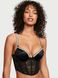 Корсет Victoria's Secret Lace Shine Strap Push-up Bra Top, Чорний, 32, B