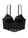 Корсет Victoria's Secret Lace Shine Strap Push-up Bra Top, Чорний, 32, B