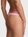 Трусики Victoria's Secret Logo Cotton Thong Panty Pink &mdash; фото , вигляд з різних ракурсів