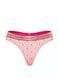 Трусики Victoria's Secret Logo Cotton Thong Panty Pink &mdash; фото , вигляд з різних ракурсів