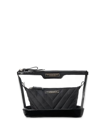 Косметичка Victoria's Secret 2 в 1 Piece Makeup Bag Black 26208544 фото