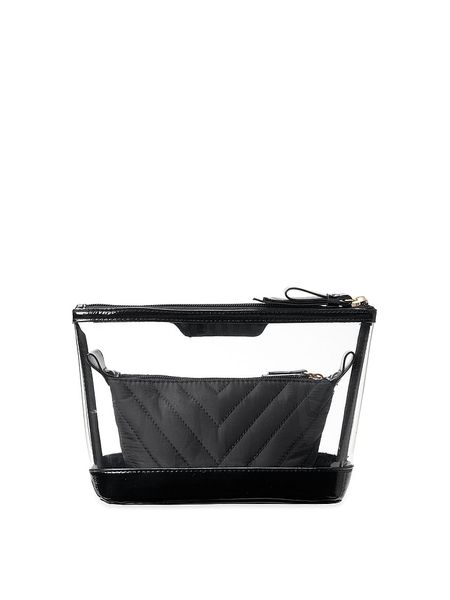 Косметичка Victoria's Secret 2 в 1 Piece Makeup Bag Black 26208544 фото