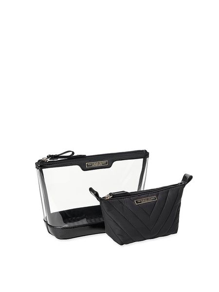 Косметичка Victoria's Secret 2 в 1 Piece Makeup Bag Black 26208544 фото