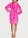 Халат Victoria's Secret Short Cozy Robe Fuchsia, Рожевий, M/L