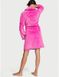 Халат Victoria's Secret Short Cozy Robe Fuchsia, Рожевий, M/L