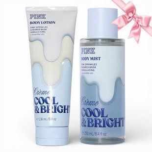 Набір Victoria's Secret Cool & Bright Cr&egrave;me Body Mist + Lotion &mdash; основне фото товару, вигляд спереду