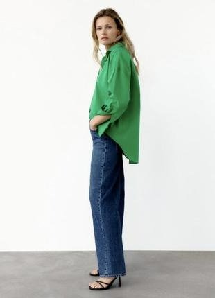 Сорочка жіноча оверсайз ZARA Green 2298\225\500 фото