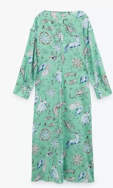 Сукня жіноча ZARA Limited Edition Print Midi Dress S Green 2752\081\512 фото