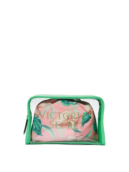 Косметичка Victoria's Secret 2-Piece Makeup Bag Green 26726029 фото