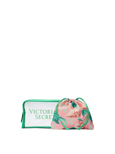 Косметичка Victoria's Secret 2-Piece Makeup Bag Green 26726029 фото