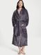 Халат Victoria's Secret Logo Long Cozy Robe Gown Grey, Сірий, XS/S