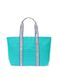 Сумка-шоппер Victoria’s Secret Bombshell Isle Crochet Straw Tote Bag Aqua Blue, Бірюзовий, One size