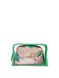 Косметичка Victoria's Secret 2-Piece Makeup Bag Green, Квітковий принт, One size