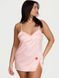 Пеньюар Victoria's Secret Tease Satin Lace-Trim Mini Slip Dress Angel Pink &mdash; фото , вигляд з різних ракурсів