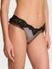 Трусики стринги Victoria&rsquo;s Secret Heritage Dot Mesh Lace-Trim Flutter Thong Panty 27236118 фото 1