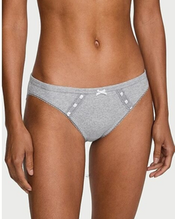 Трусики Victoria&rsquo;s Stretch Cotton Ribbon Slot Bikini Panty 26824873 фото