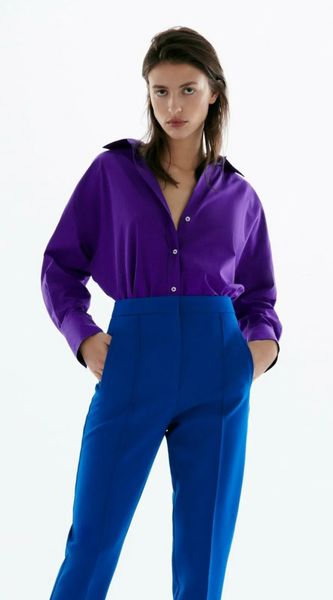 Сорочка жіноча оверсайз ZARA Violet 2298\225\603 фото