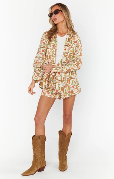 Піжама шовкова Show Me Your Mumu Early Riser PJ Set in Rodeo Escape &mdash; основне фото товару, вигляд спереду
