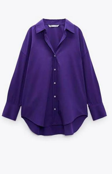 Сорочка жіноча оверсайз ZARA Violet 2298\225\603 фото