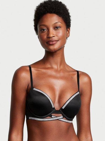 Бюстгальтер Victoria's Secret Very Sexy Shine Cradle Push-Up Bra Black 26711673 фото